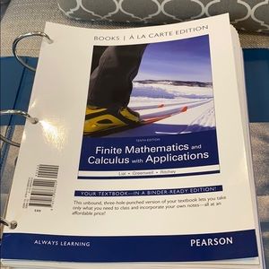 Finite Mathematics & Calculus w/ Applications Book